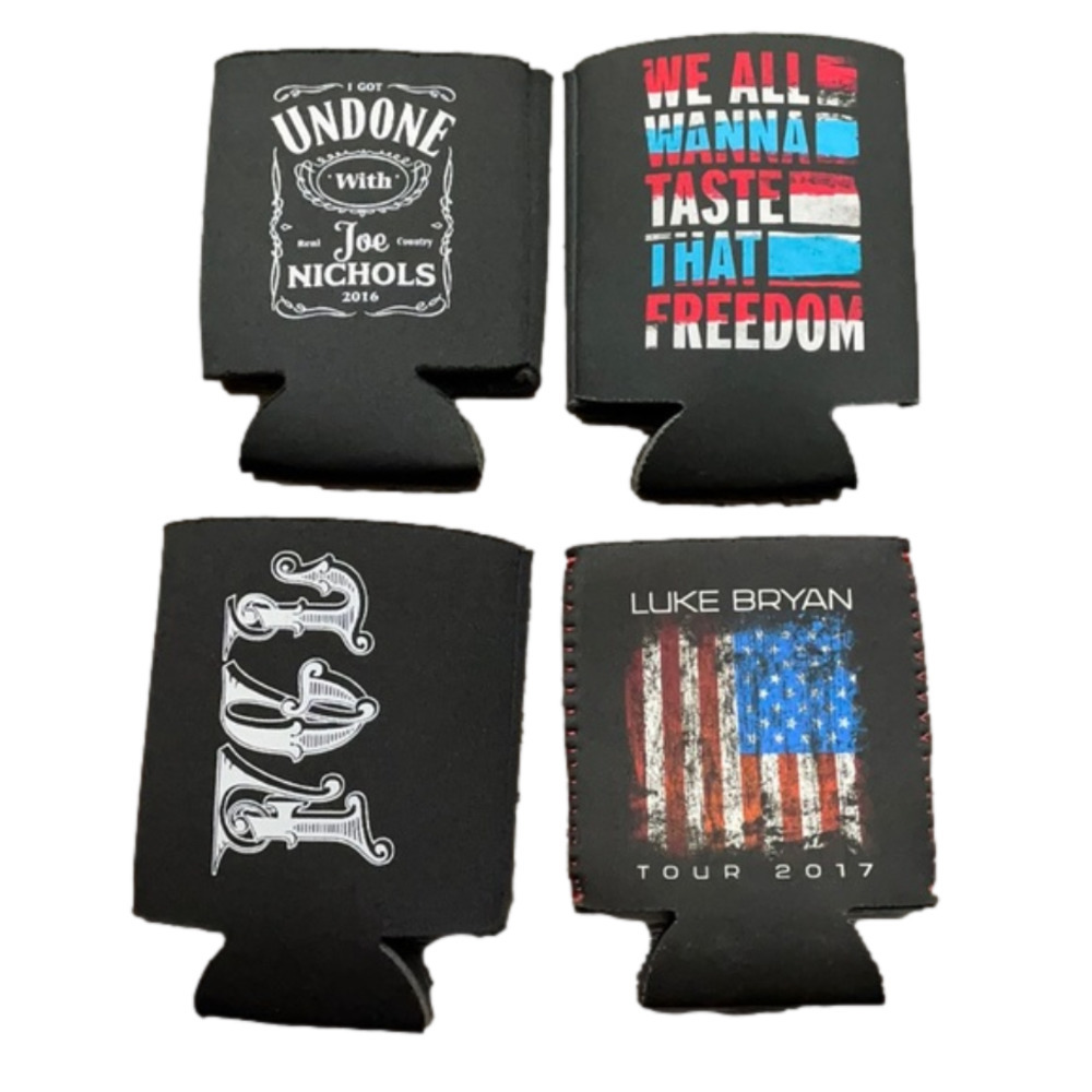 SET of 4 concert coozies